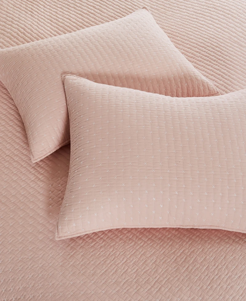 Levtex Cross Stitch Stitching 3-Pc. Quilt Set, Full/Queen