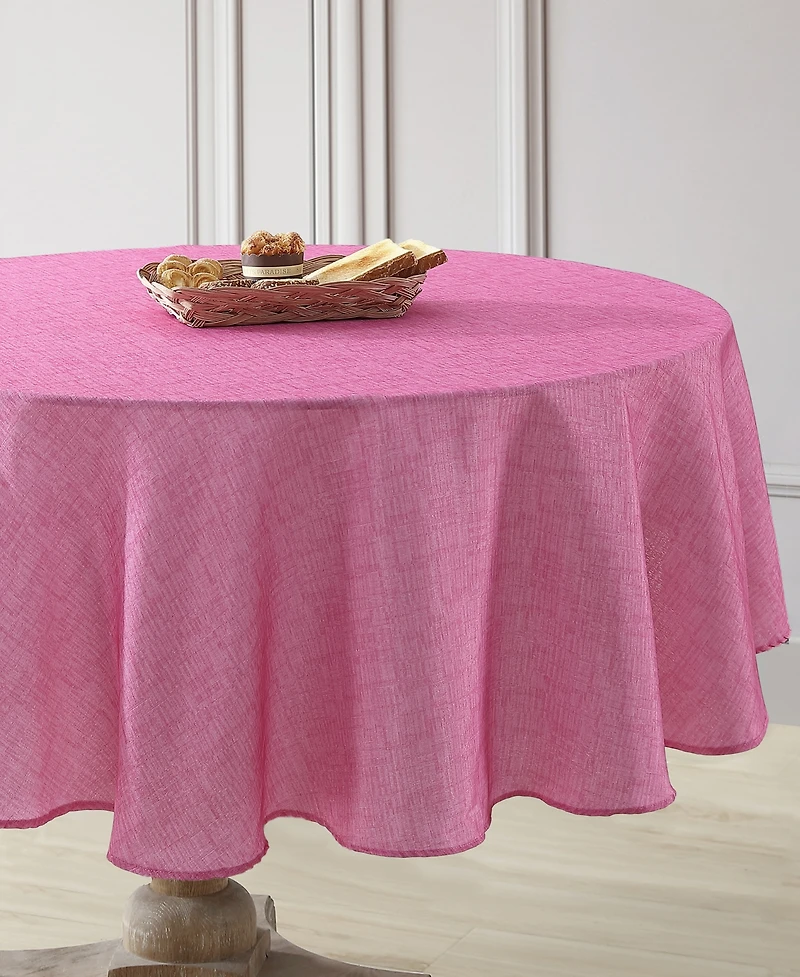 Laura Ashley Easy Care Solid Tablecloth, 70" Round
