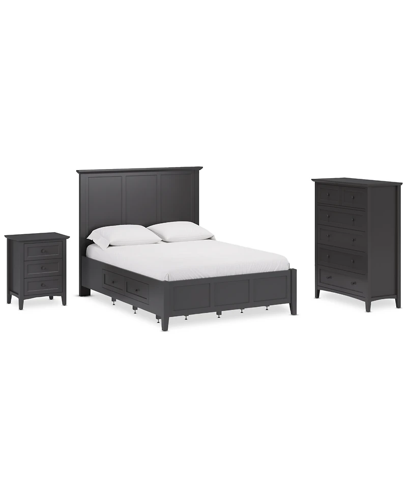 Hedworth Full Storage 3-Pc. Set (Bed