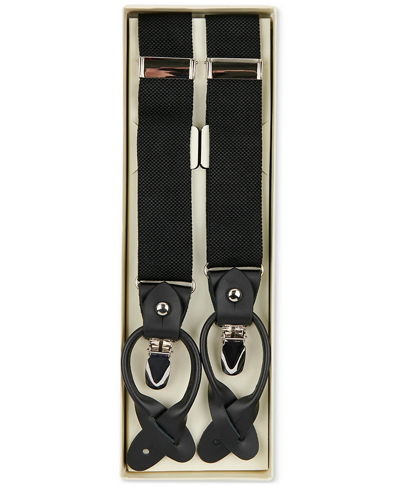 ConStruct Men's Solid Convertible Suspenders