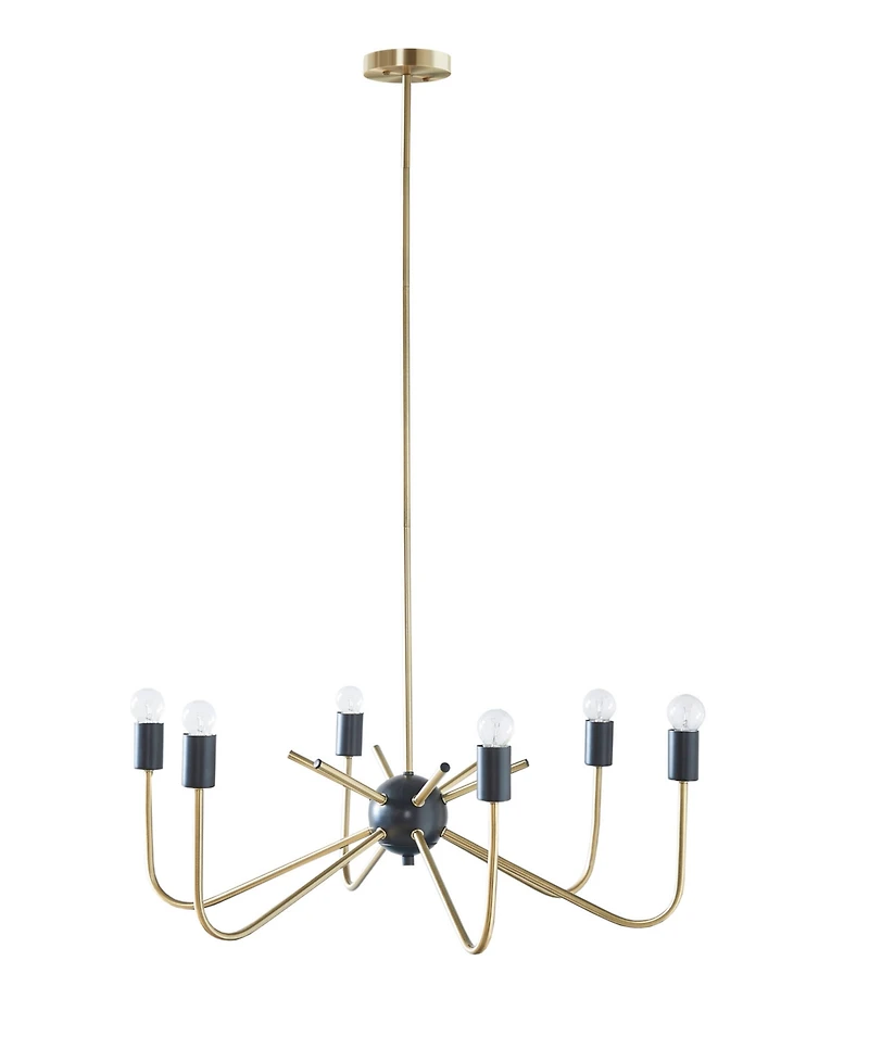 Hampton Hill Alexis 6-Light Two-Tone Chandelier