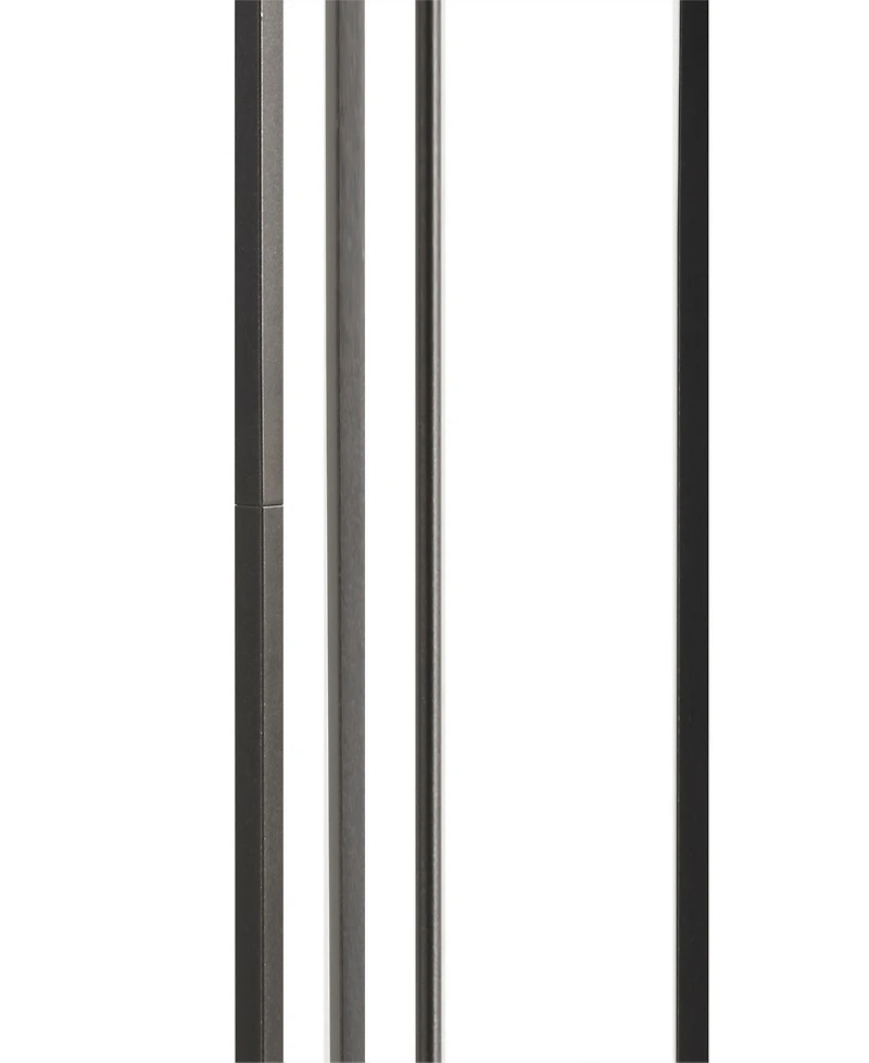 Martha Stewart Charlton Glass Cylinder Shade Metal Floor Lamp