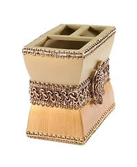 Avanti Braided Medallion Colorblocked Toothbrush Holder