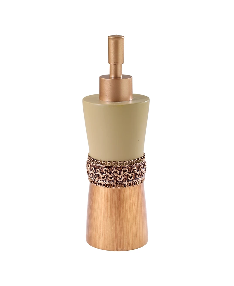 Avanti Braided Medallion Colorblocked Soap/Lotion Dispenser