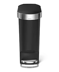 simplehuman 40 Liter Plastic Slim Liner Rim Kitchen Trash Can