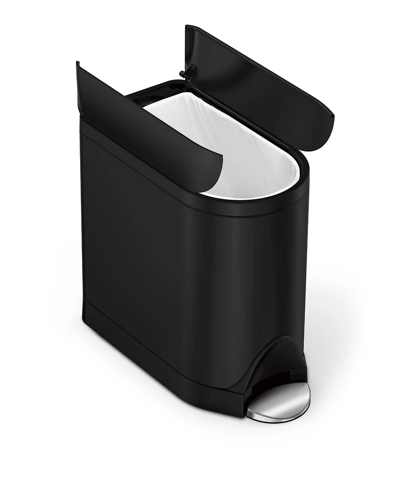 Simplehuman 10 Liter Butterfly Lid Bathroom Trash Can