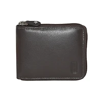Club Rochelier Men's Zip Around Billfold Wallet