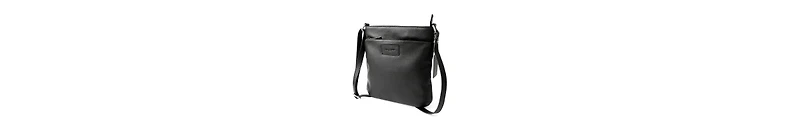 Ladies Leather Top Zipper Crossbody Bag