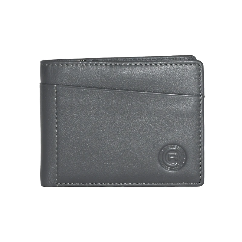 Club Rochelier Men's Slim Wallet with Zippered Pocket