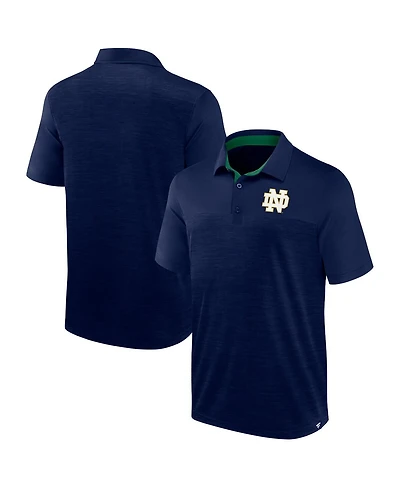Men's Fanatics Heather Navy Notre Dame Fighting Irish Classic Homefield Polo Shirt