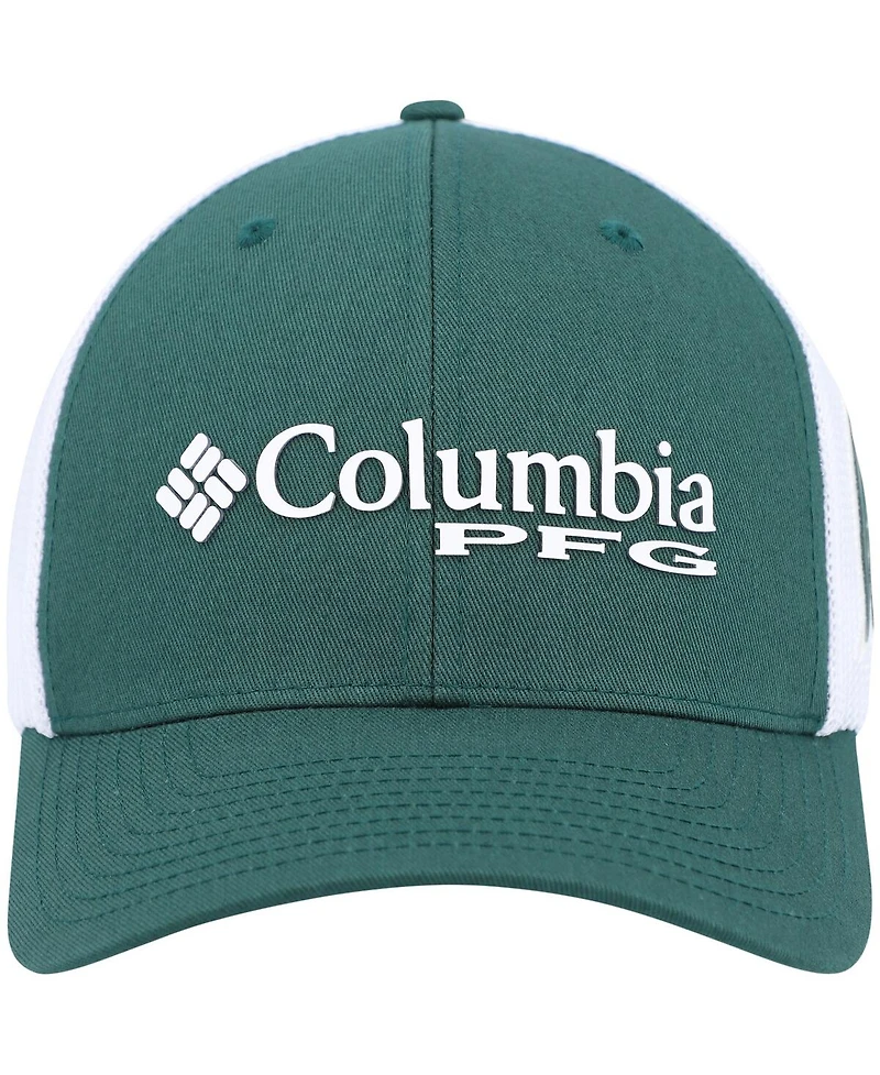 Men's Columbia Green, White Michigan State Spartans Pfg Flex Hat