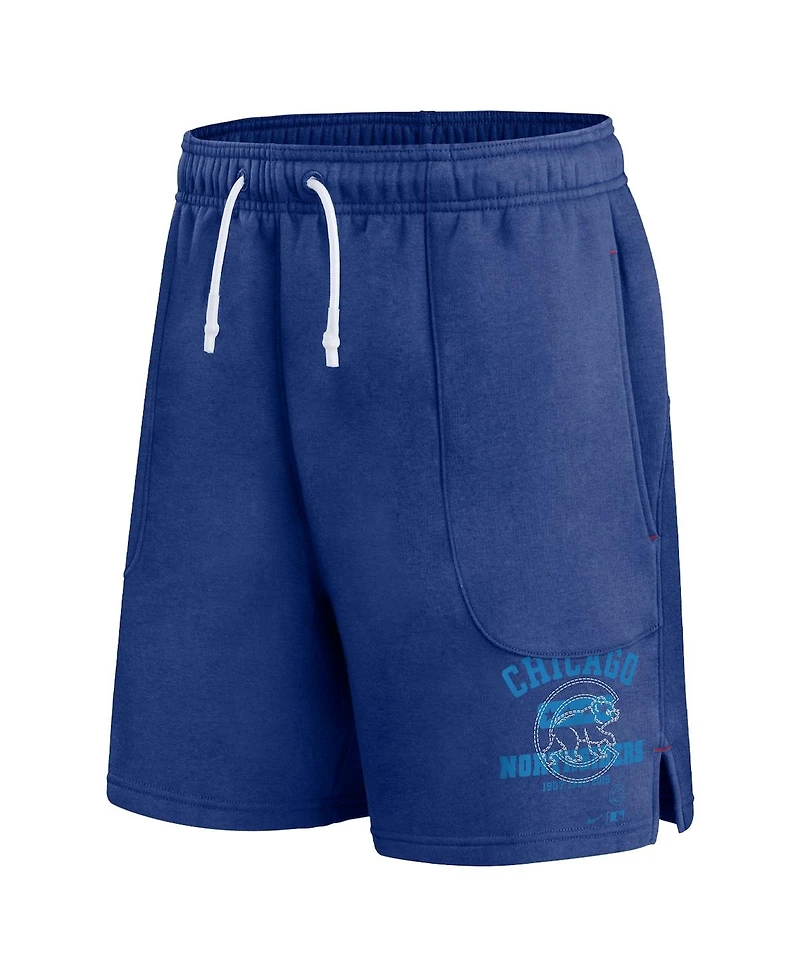 Men's Nike Royal Chicago Cubs Statement Ball Game Shorts