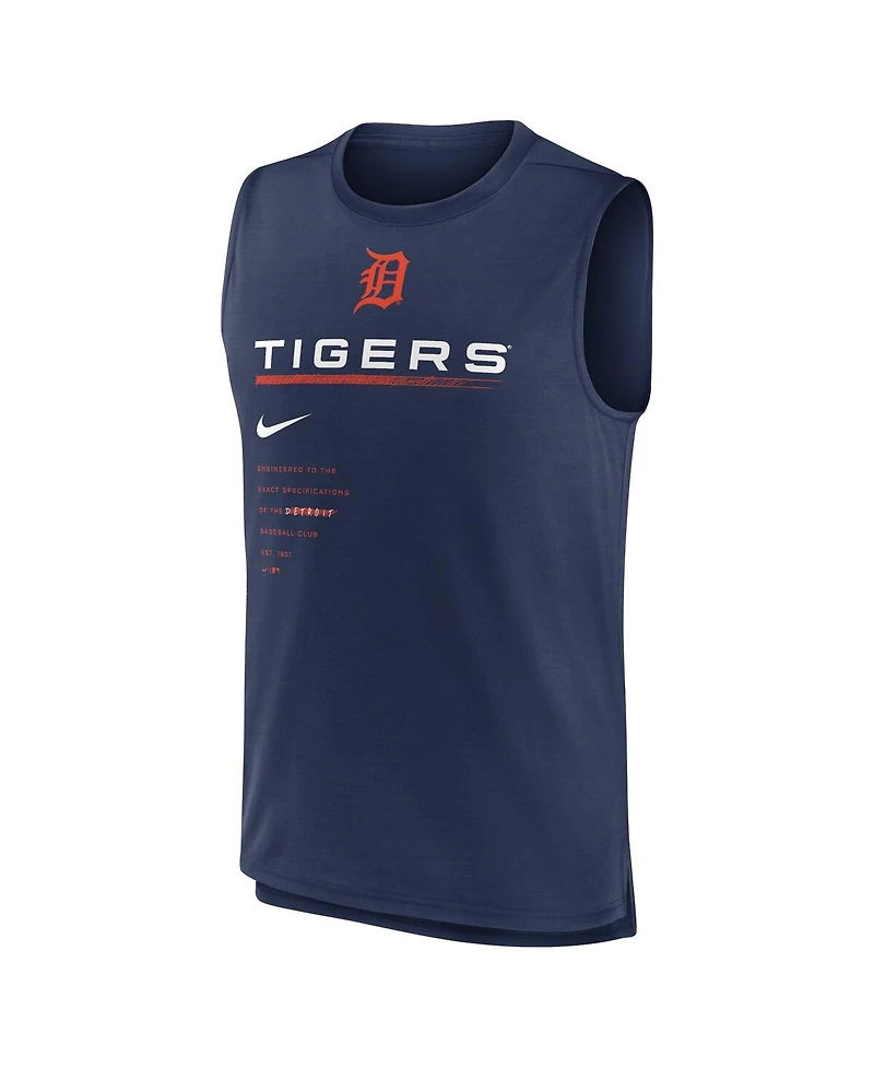Men's Nike Navy Detroit Tigers Exceed Performance Tank Top