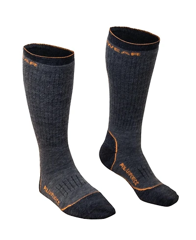 RefrigiWear Men's PolarForce Sock - Merino Wool, Moisture-Wicking, Reinforced Toe & Heel, Arch Support