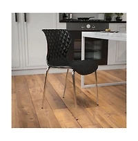 Contemporary Design Accent Dining Plastic Stack Chair