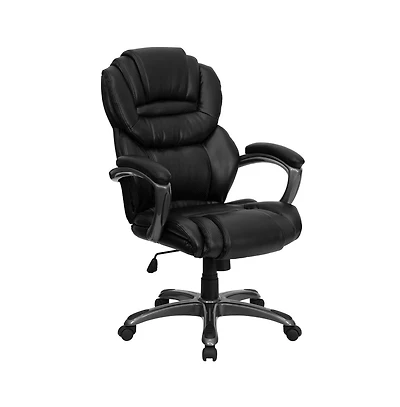 Emma+Oliver High Back Executive Swivel Ergonomic Office Chair With Accent Layered Seat/Back