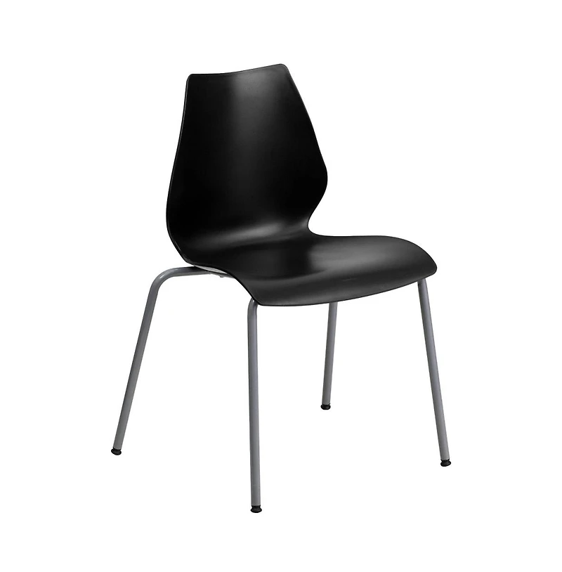 Multipurpose Home Office Stack Chair With Lumbar Support
