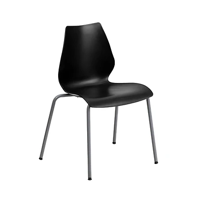 Multipurpose Home Office Stack Chair With Lumbar Support