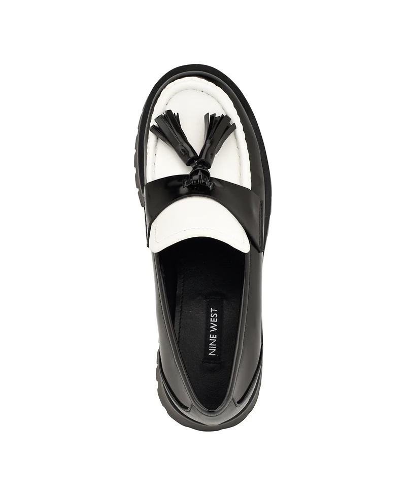 Nine West Women's Garry Round Toe Slip-On Casual Loafers