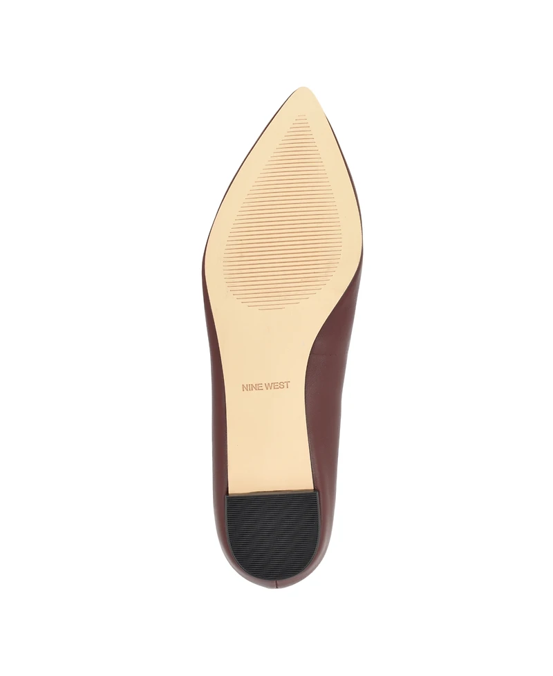 Nine West Women's Abay Pointed Toe Slip-On Smoking Flats