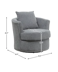 White Label Dickinson 33.5" Swivel Chair