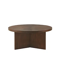 Martha Stewart Collection Sadie 36" Round Wood Coffee Table