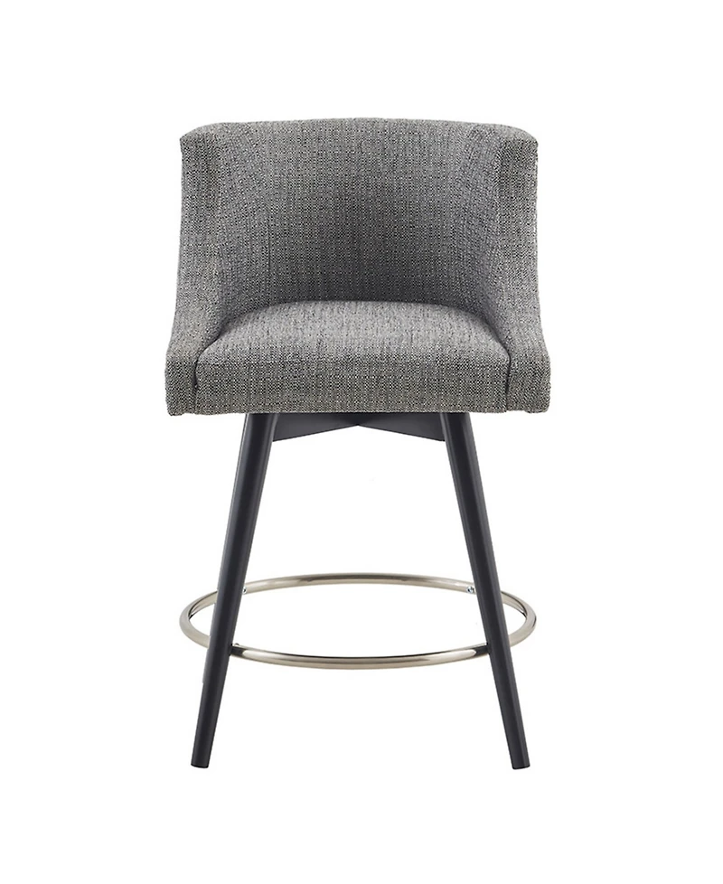 Madison Park Mateo 26.5" Fabric Swivel Counter Stool