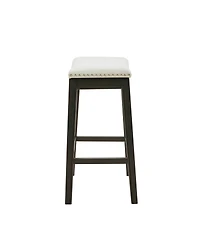 Madison Park Belfast 27" Wood Legs Counter Stool