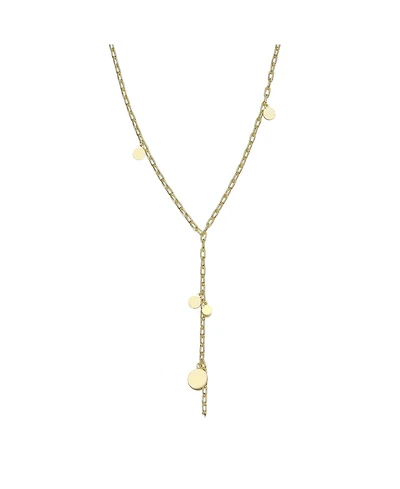 14K Gold Plated "Y" Paperclip Necklace