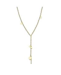 14K Gold Plated "Y" Paperclip Necklace
