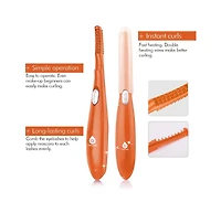 Pursonic Heated Eyelash Curler with Comb, Provides Long Lasting Curl in Seconds