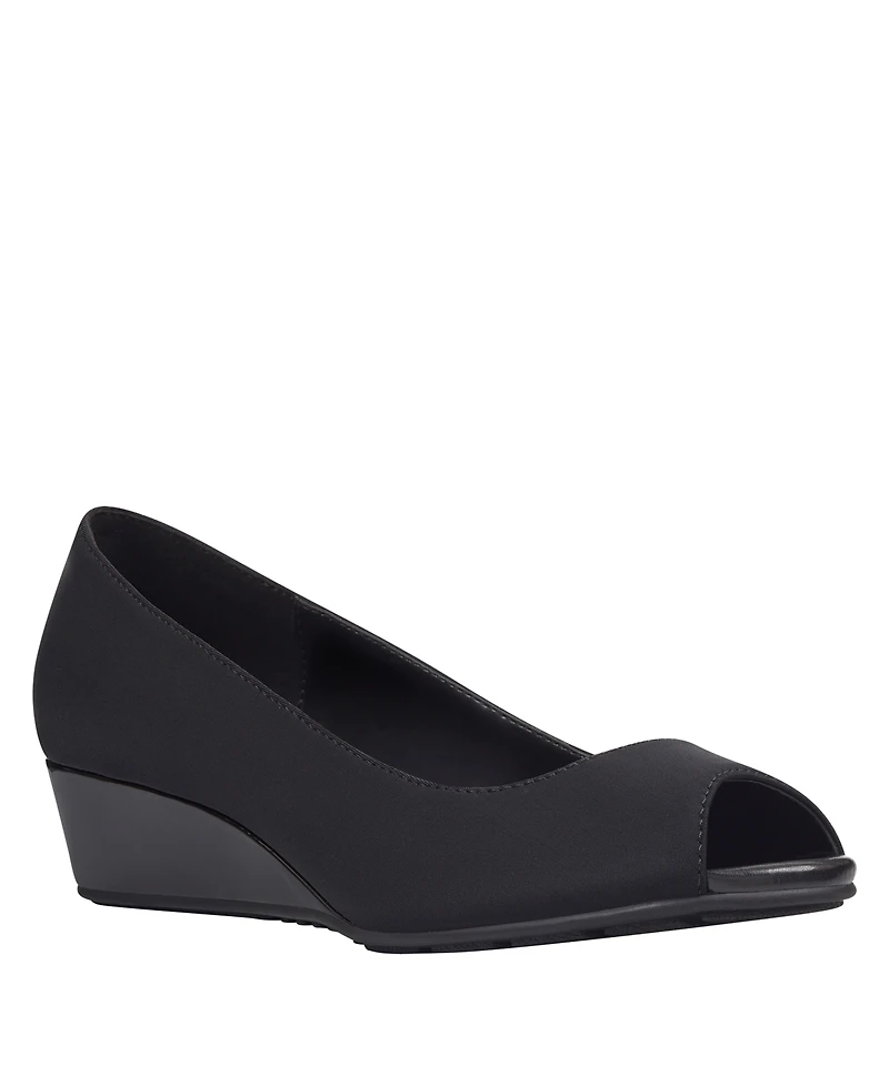 Bandolino Women's Candra Peep Toe Wedge Dress Pumps