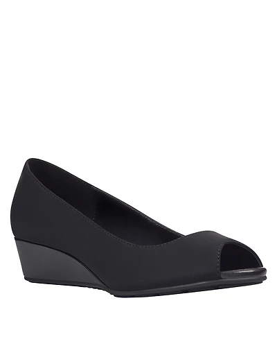 Bandolino Women's Candra Peep Toe Wedge Dress Pumps