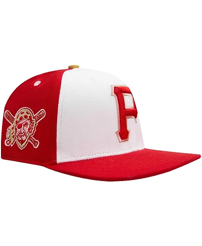 Men's Pro Standard White, Red Pittsburgh Pirates Strawberry Ice Cream Drip Snapback Hat