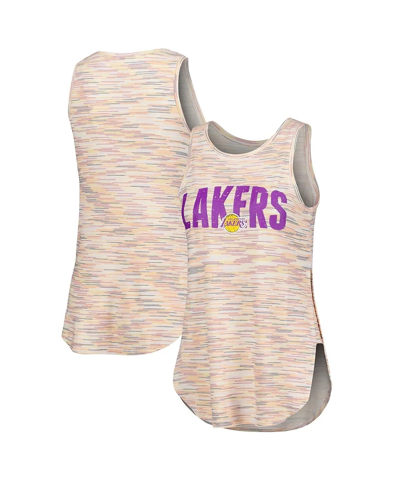 Women's Concepts Sport White Los Angeles Lakers Sunray Tank Top
