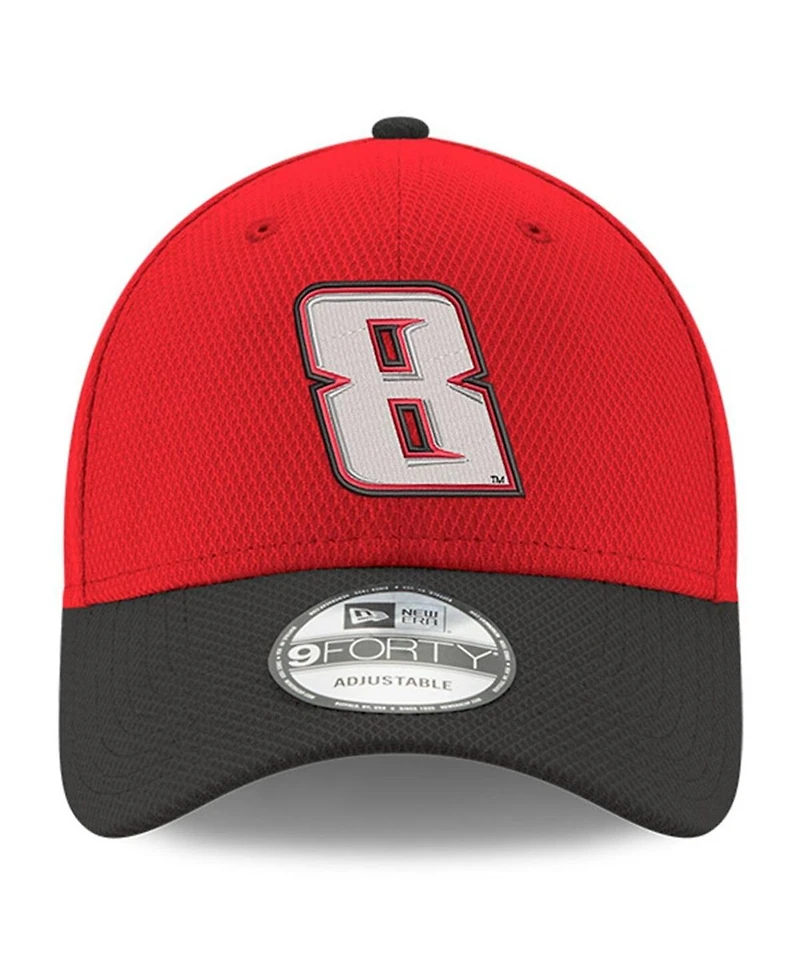 Men's New Era Scarlet, Black Kyle Busch 9FORTY Number Adjustable Hat