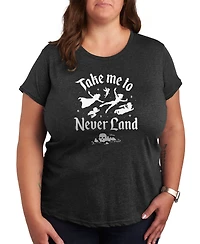 Hybrid Apparel Trendy Plus Peter Pan Graphic T-shirt