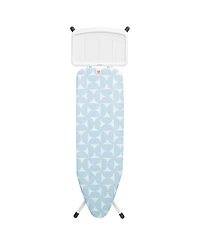 Ironing Board B, 49 x 15" 124 x 38 Centimeter - Solid Steam Unit Holder, 1" 25 Millimeter White Frame