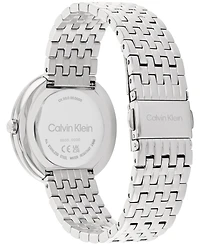 Calvin Klein Women's 2H Quartz Silver-Tone Stainless Steel Bracelet Watch 34mm