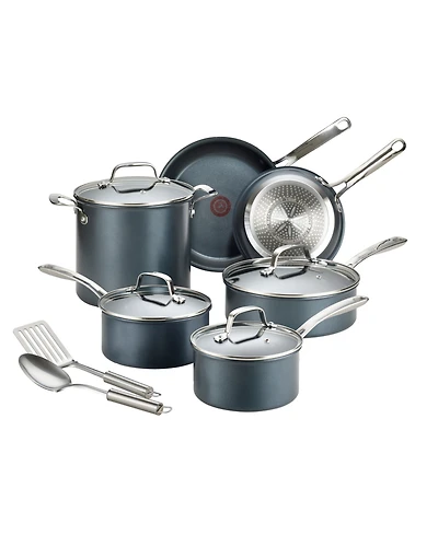 T-Fal Platinum Aluminum 12 Piece Nonstick Cookware Set with Induction Base
