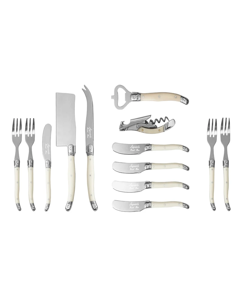 French Home Laguiole Ultimate 13-Piece Charcuterie and Barware Set with Handles
