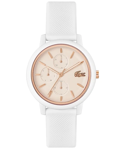 Lacoste Women's L.12.12 Multi White Silicone Strap Watch 38mm