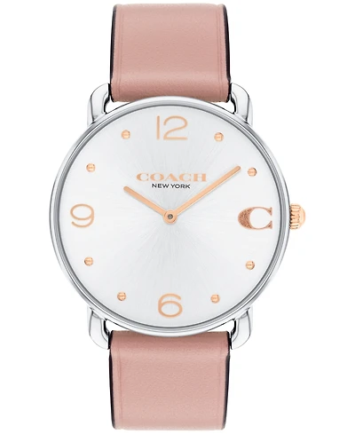 Coach Women's Elliot Blush Leather Strap Watch, 36mm