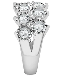 Diamond Double Row Miracle Plate Band (2 ct. t.w.) 14k White Gold