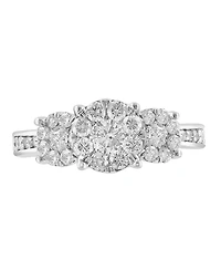 Effy Diamond Trio Cluster Ring (1-1/2 ct. t.w.) in 14k White Gold