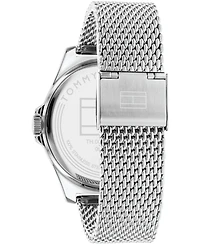 Tommy Hilfiger Men's Three Hand Silver-Tone Stainless Steel Watch 42mm