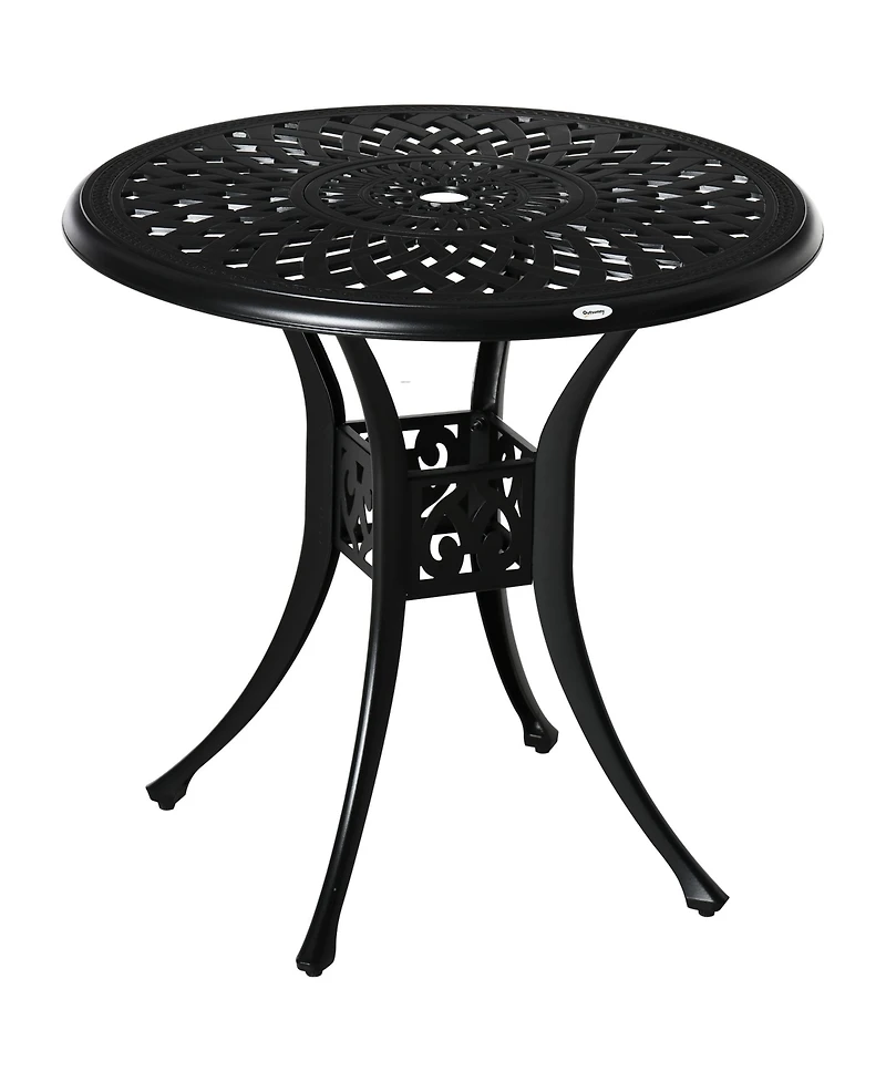 Outsunny 30" Outdoor Patio Distro Dining Table Only W/ Umbrella Hole