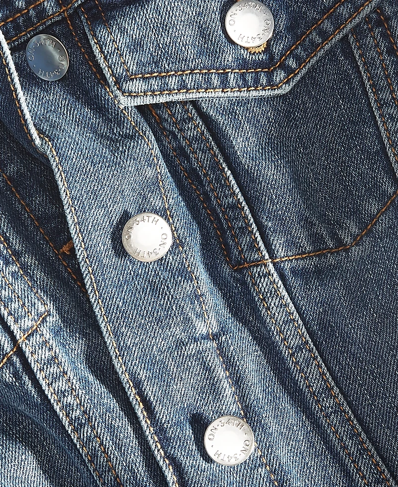 On 34th Women's Classic Denim Trucker Jacket, Created for Macy's