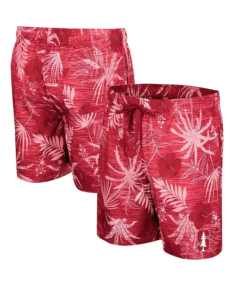 Men's Colosseum Cardinal Stanford Cardinal What Else is New Swim Shorts
