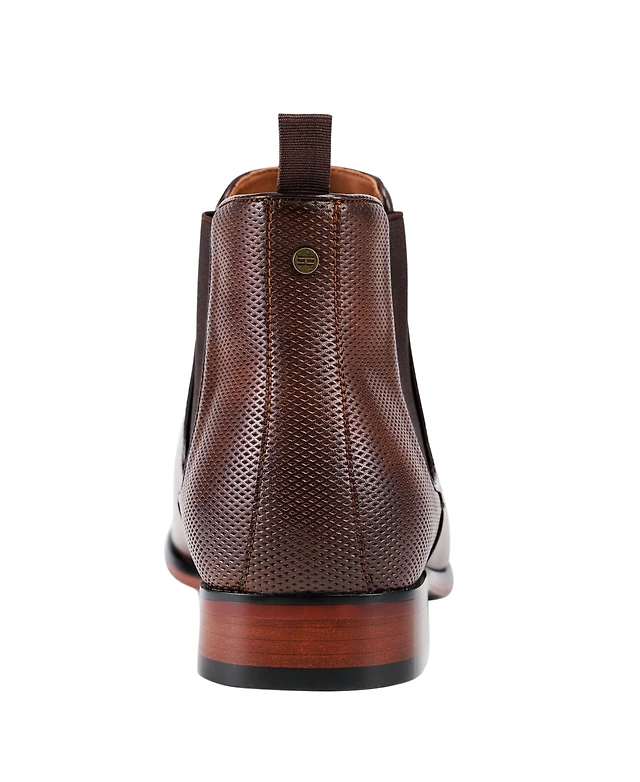 Tommy Hilfiger Men\'s Sesame Chelsea Dress Boots Burnished Brown 8.5M Shop Men main image 4
